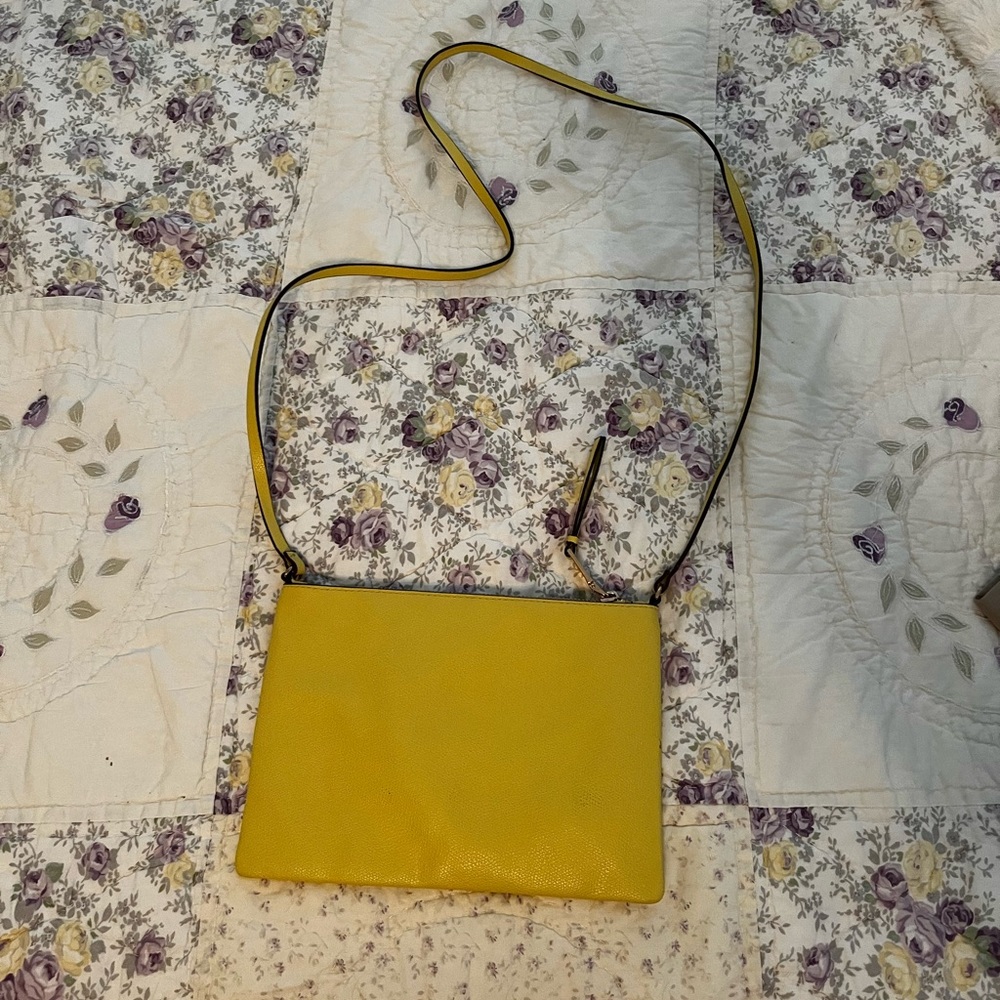 never used yellow purse!